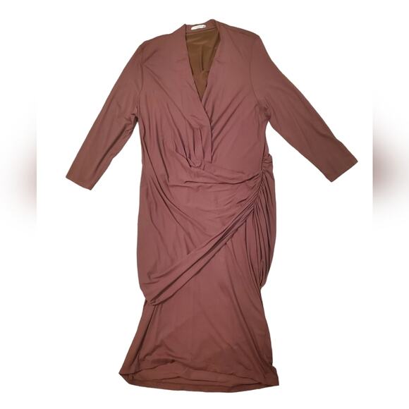 MM. LaFleur Casey Dress  Midi  Faux Wrap Sz 3X - Picture 1 of 9
